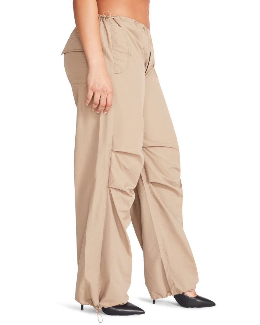 Pantalones Steve Madden Pia Parachute Mujer Kaki | ES UV908S